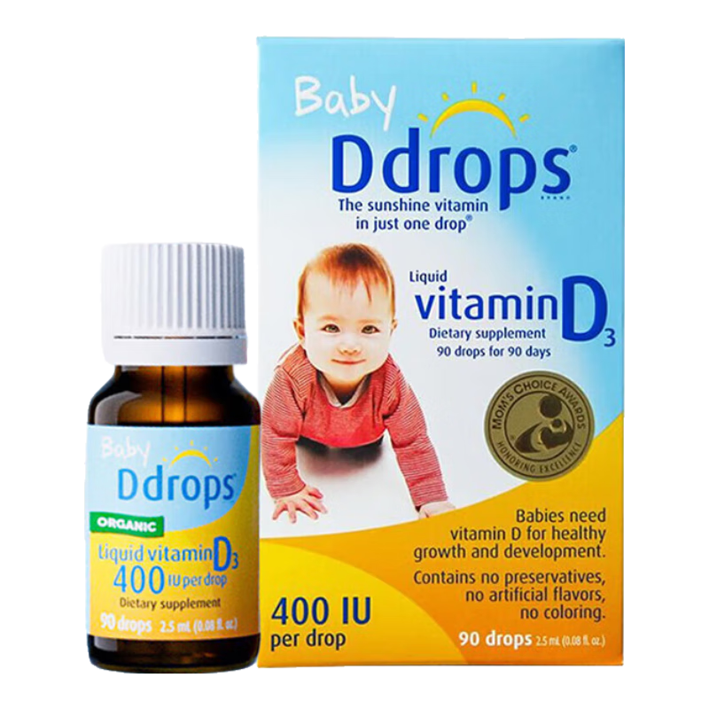 Ddrops ��׿˼ Ӥ��ά����D3�μ� 2.5ml 400IU ����-1�� 128Ԫ