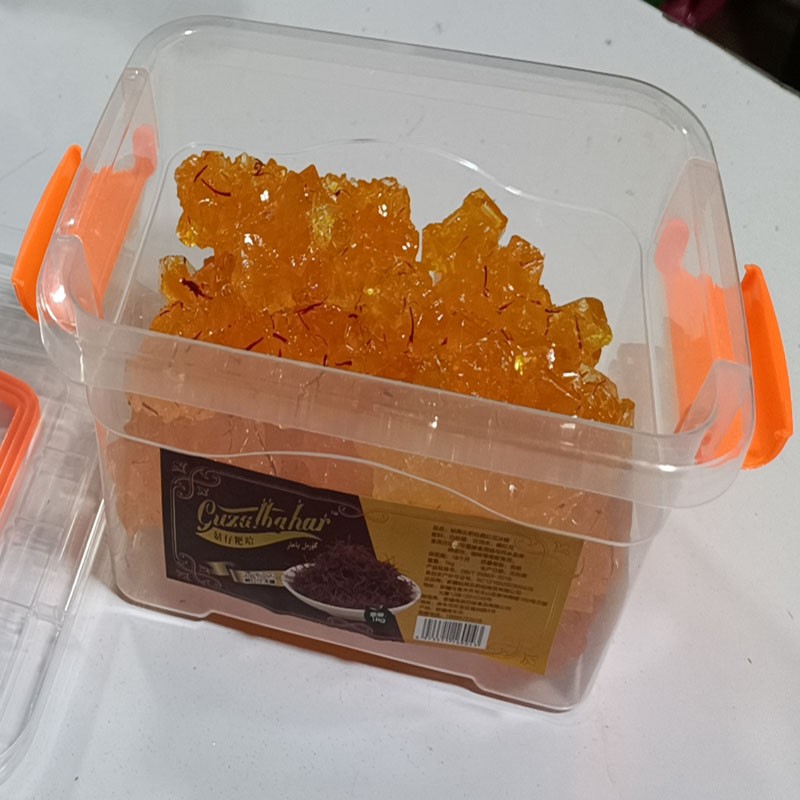 新疆阿克苏 新疆纯手工制作藏红花冰糖黄冰糖 1000g盒装