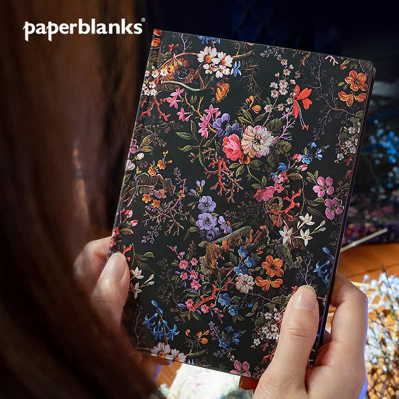 paperblanks佩兰克笔记本本子威廉基尔本花之绽放海之花学生文具日记本手账复古手帐本送女生生日礼物 【软壳】花之绽放/大本横线