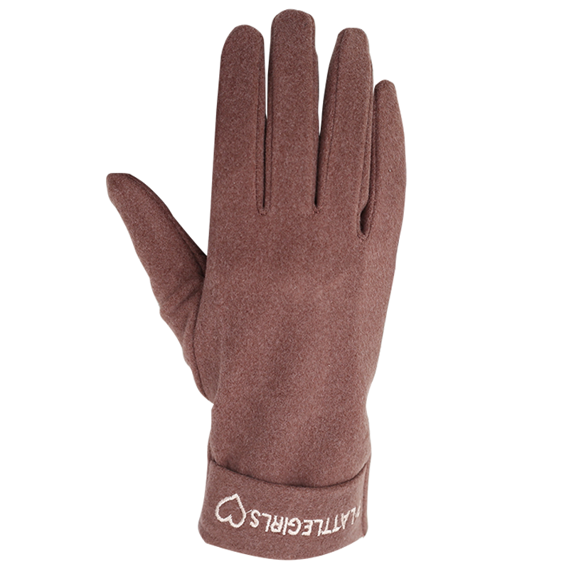 珍碧斯毛线手套，时尚薄款保暖防风触屏加绒女士手套，价格趋势多样化