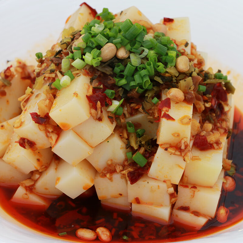 宜享健康贵州特产特色米豆腐 凉粉500克 送油辣椒