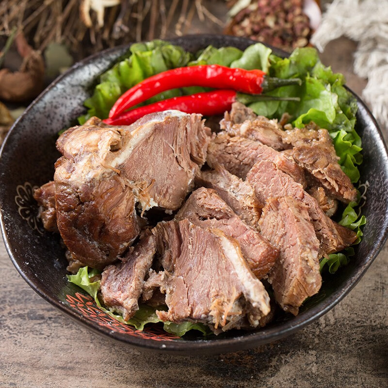 月盛斋 清真食品酱卤味羊肉熟食即食五香酱羊肉200g中华老字号北