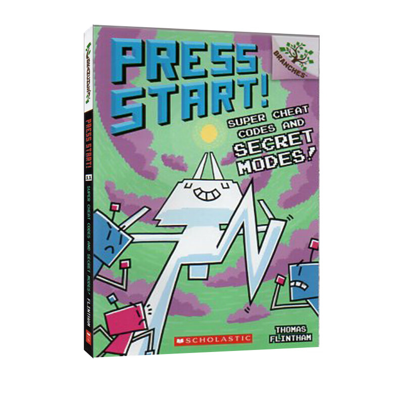 预售 英文原版 学乐大树系列 方块兔11 英文原版 press start!