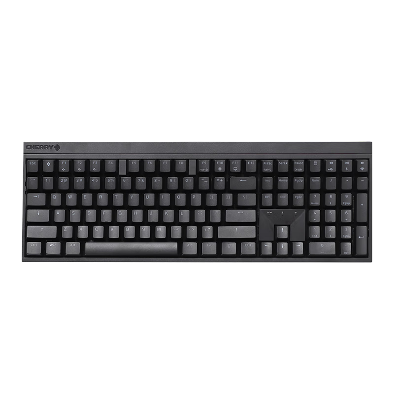 CHERRY 樱桃 MX2.0S 竞技版 109键 2.4G蓝牙 多模无线机械键盘 黑色 玉轴 无光