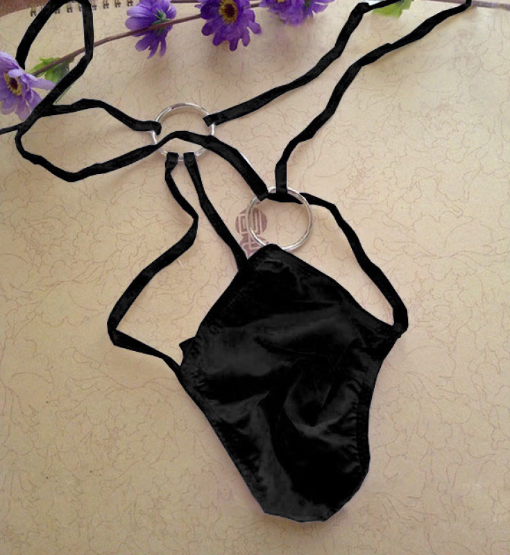 男士制服丁字裤开档透视露套性感gay男仆装男佣装激情情趣内裤瑰若