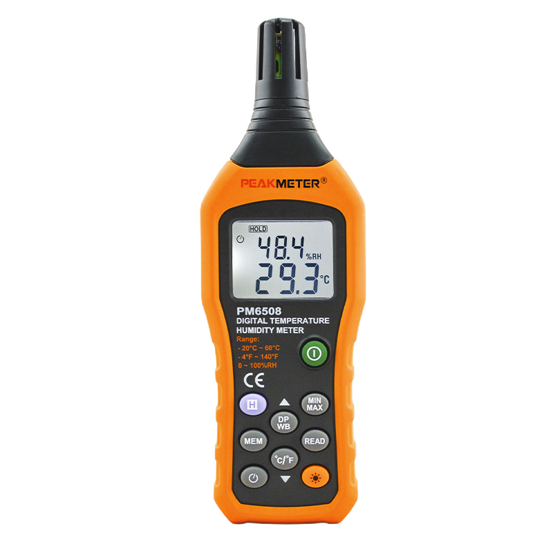 PEAKMETER  PM6508數(shù)字溫濕度計(jì)工業(yè)環(huán)境測(cè)溫儀露點(diǎn)儀濕球測(cè)量?jī)x PM6508