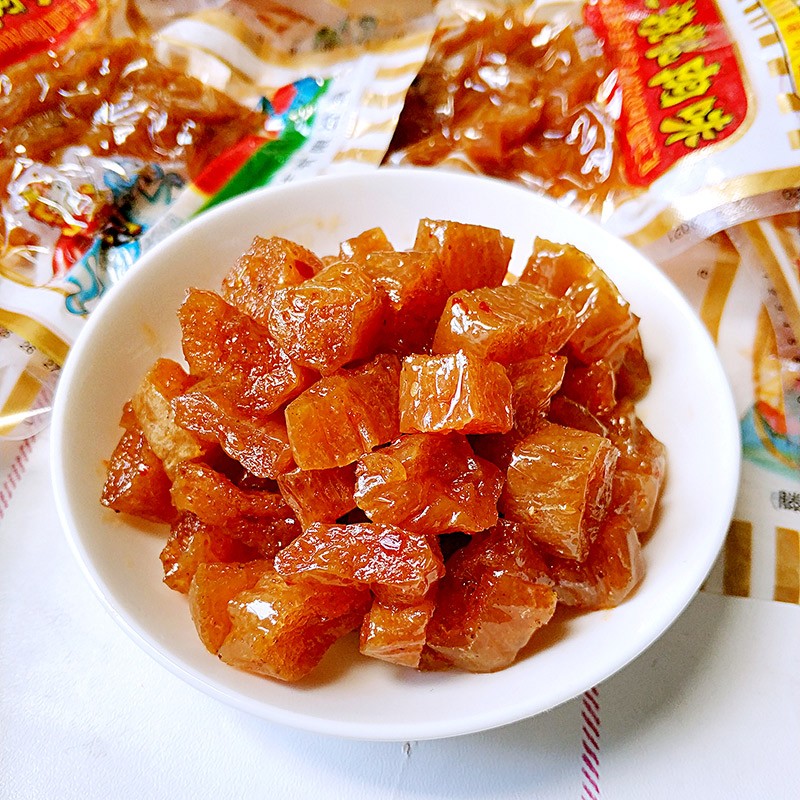 肉辣条怀旧休闲食品8090后小零食老式儿时吃货小吃z 叉烧樱桃肉5包