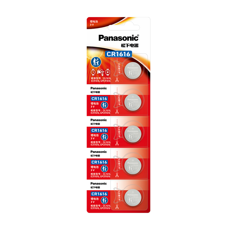 ���£�Panasonic��CR1616����Ŧ�۵�ص���3V��������Կ��ң����CR1616 ���� 14.8Ԫ