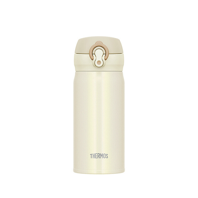 膳魔师(THERMOS) 保温保冷杯/壶奶油白350ml 日本进口真空不锈钢超轻小巧简约车载便携男女水杯JNL-354CRW