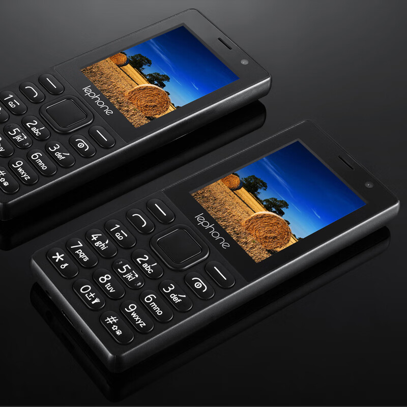 百立丰lephone/乐丰 k8 k9s移动联通4g直板大按键老年机备用机 黑色k8