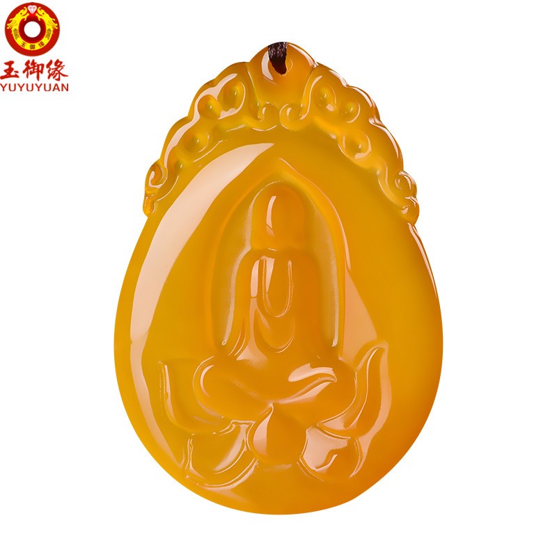 玉御缘观音吊坠悟道一心向佛一路光明普渡众生男女款礼物玉牌项链玉坠