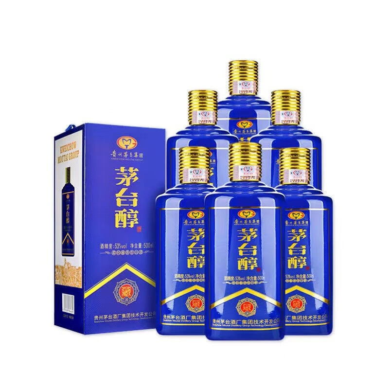 茅台贵州茅台集团 茅台醇 53度酱香型白酒 500ml 纯粮酿造 过节送礼