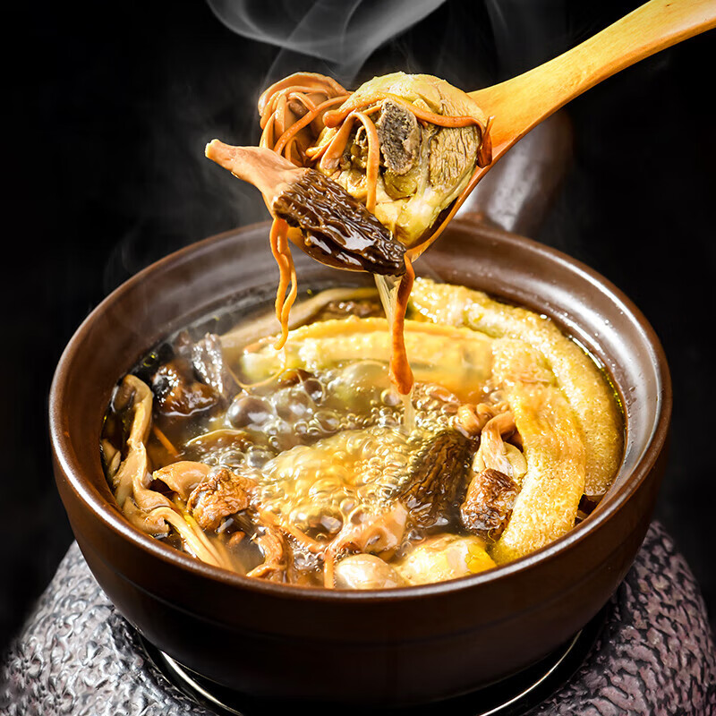 禾澹七彩菌汤包干货云南特产菌菇炖鸡煲汤料包羊肚菌竹荪食材干货