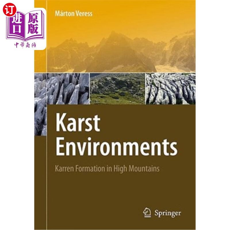 海外直订karst environments: karren formation in high mountains