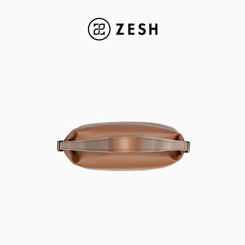 ZESH/泽尚【新品上市】留痕中号草药包秋季包包斜挎包女单肩包 深奶茶