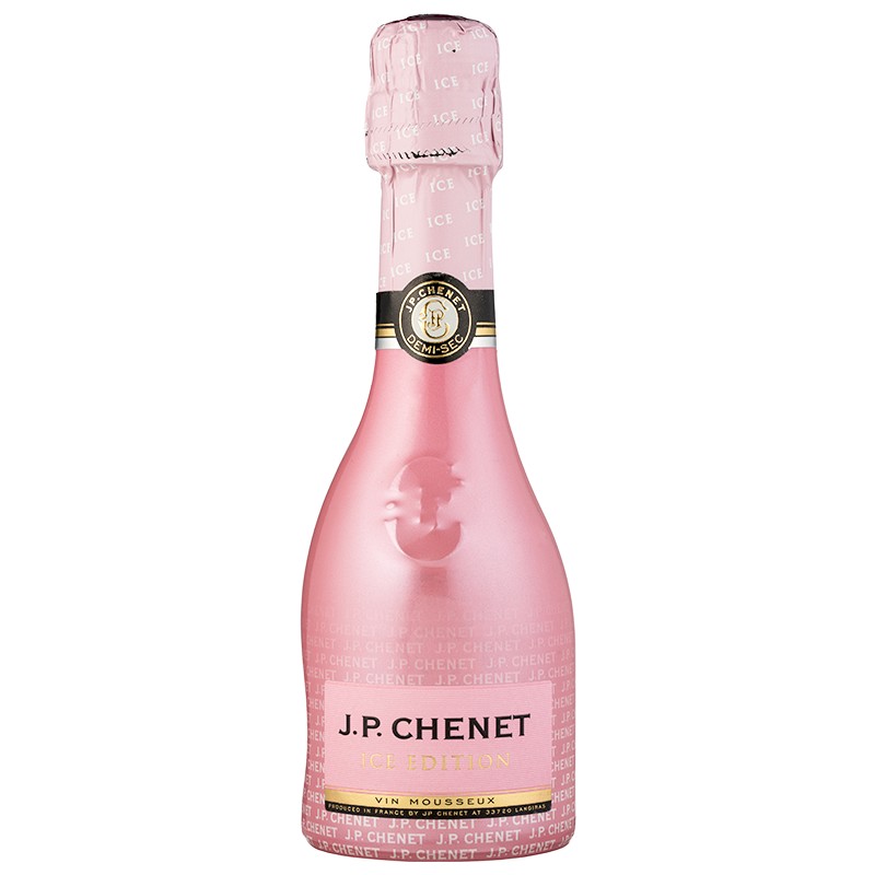 香奈（J.P.CHENET）冰爽半干型桃红起泡葡萄酒 200ml 法国进口葡萄酒