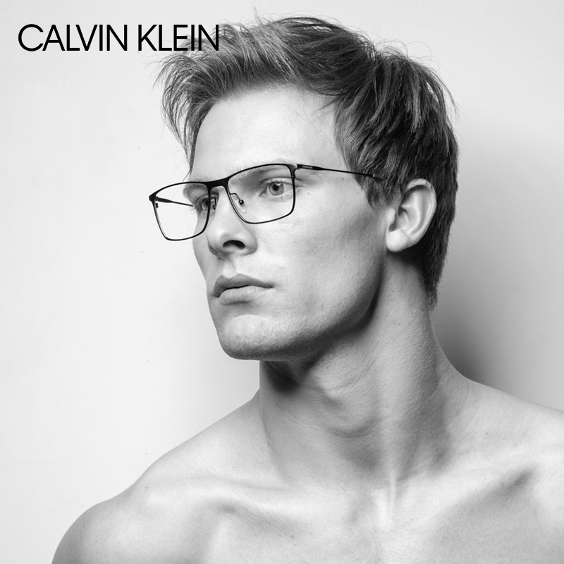卡尔文·克莱恩（Calvin Klein）眼镜框 男女款黑色树脂光学近视眼镜架 CK5468 001 55mm