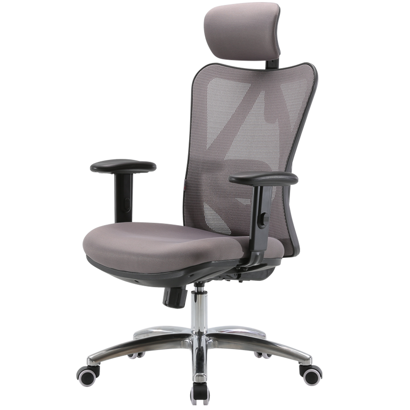 西昊M18 人体工学电脑椅子 家用老板椅电竞椅 靠背转椅座椅 撑腰办公椅可躺 学生宿舍椅 灰色标准款