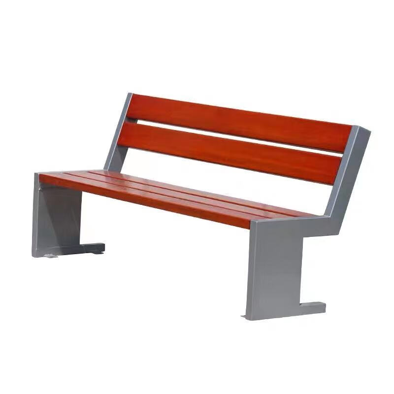 嘉菁衍公园椅户外长条椅防腐木塑木焊接椅不锈钢凳日本琴室内门锁内