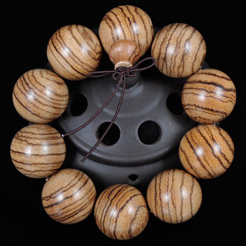 贵钦越南天然金丝沉香佛珠手链2.0手串108颗奇楠木念珠 小孔20mm12颗