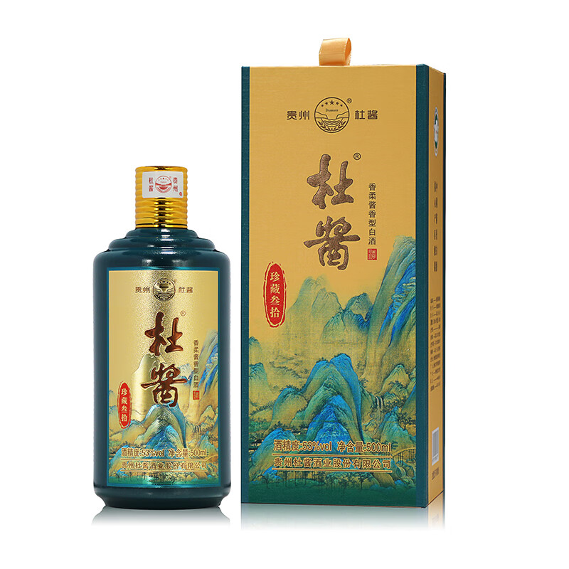 杜酱珍藏叁拾 贵州茅台镇53度酱香型白酒 53%vol 500ml 1瓶 杜酱珍藏