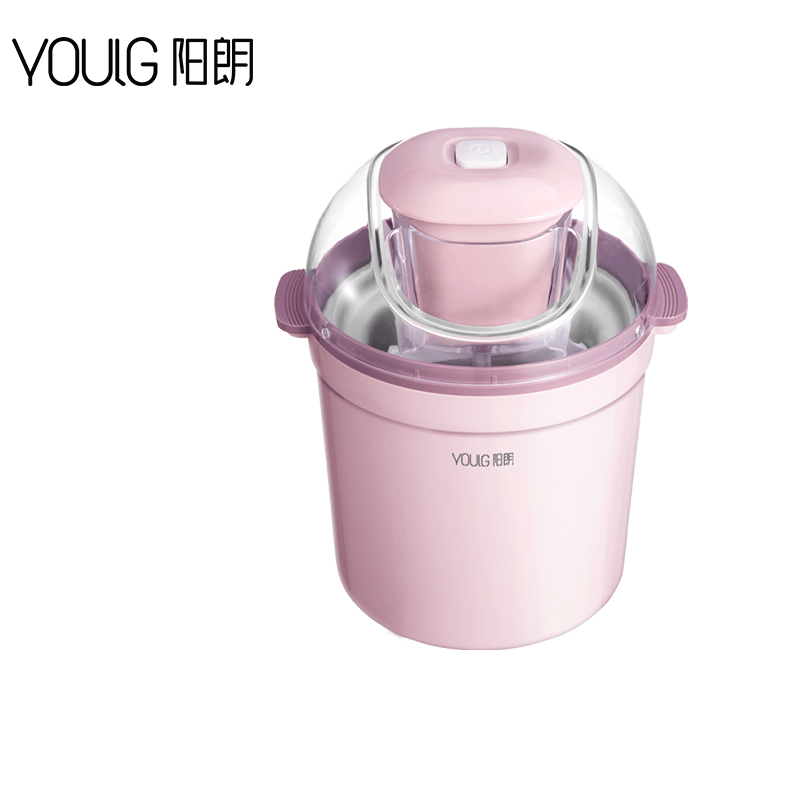 阳朗（YOULG）冰淇淋机酸奶冰激凌机家用雪糕机 冰淇淋机 冰淇淋机-粉色 IE2001-3C【厂直】