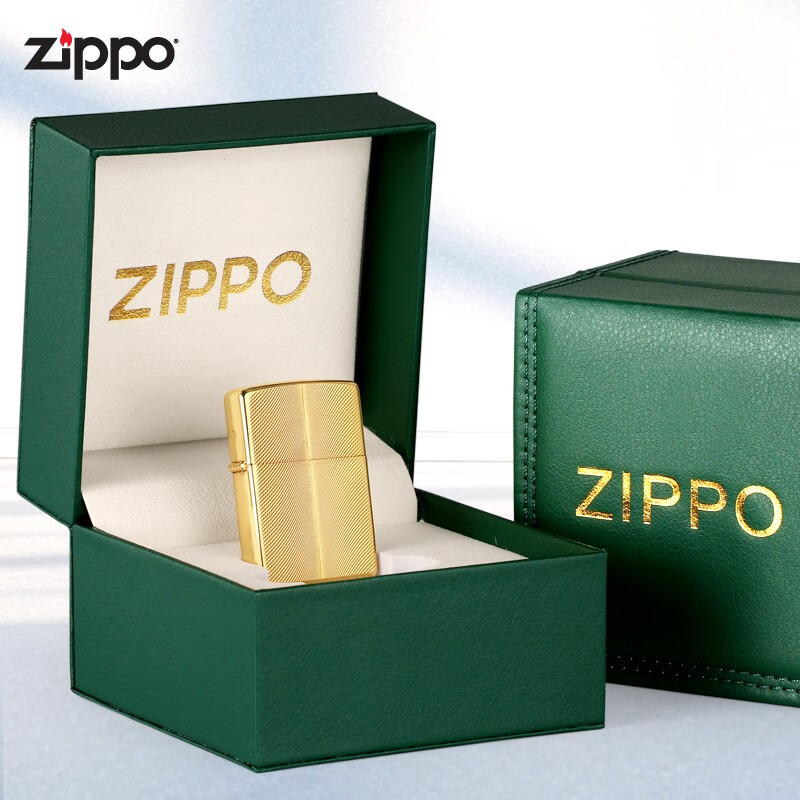 zippo打火机美国芝宝防风煤油 钻石切割鱼鳞纹 创意定制收藏送男士