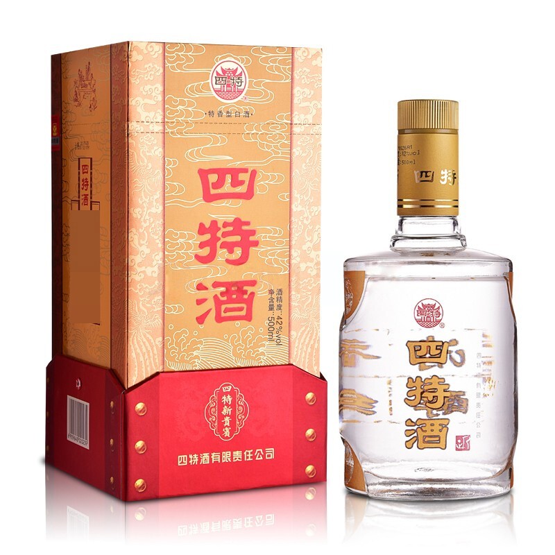 四特酒 新贵宾 42度 500ml 特香型白酒 单瓶