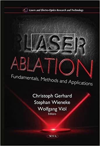 预订laser ablation: fundamentals, methods and applic