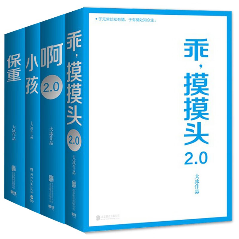 大冰的书全套四册 啊2.0+乖摸摸头(2