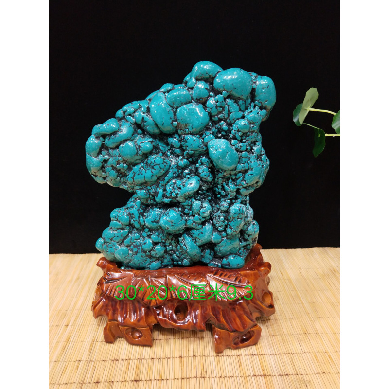 现货绿松石原石摆件 奇石花纹石富贵石玉石头 图片色