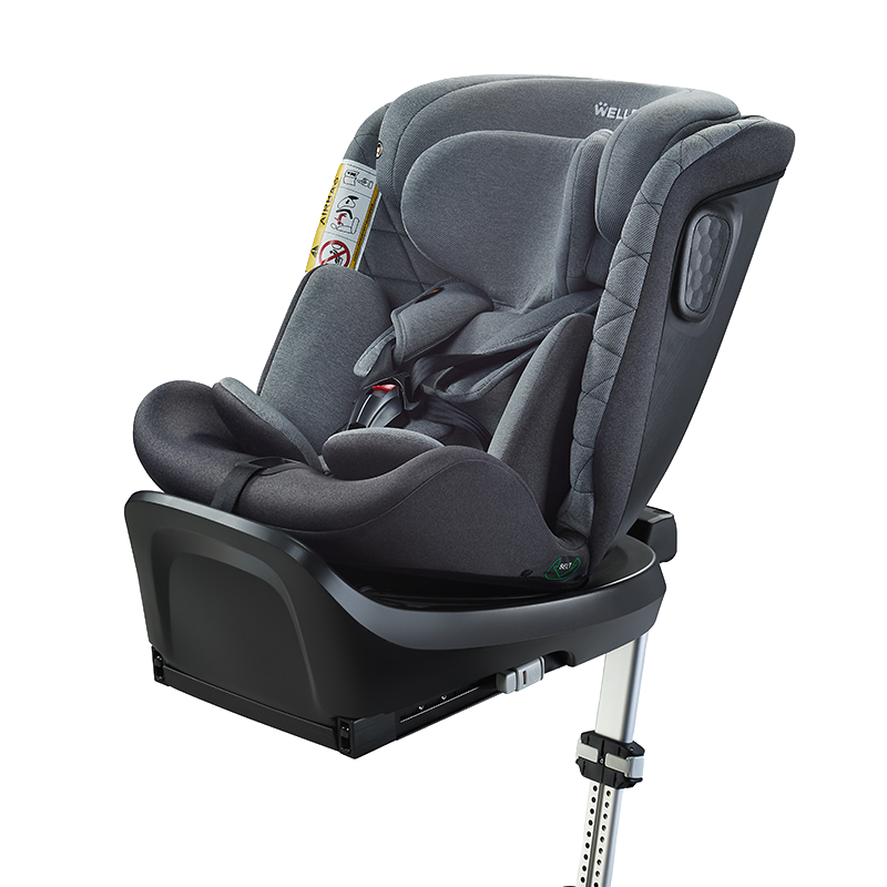 惠尔顿Welldon儿童安全座椅0–12岁360旋转全段i-size认证宝宝车载可坐可躺WD034 WD034-骑士黑10059368594560