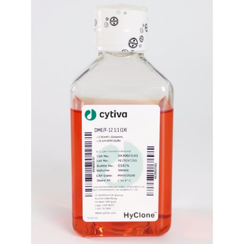 惠利得hyclone 海克隆 dmem/f12(1:1) 液体培养基 sh30023.01 500ml