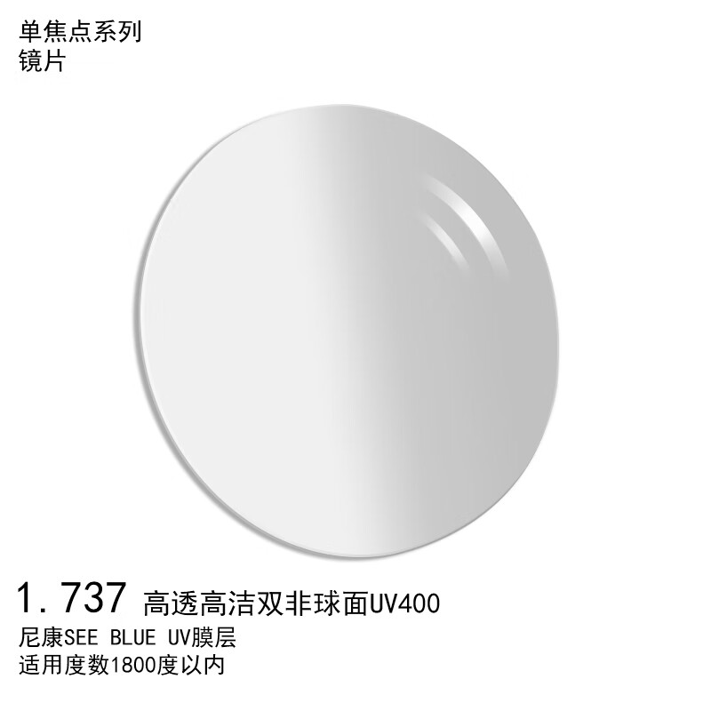 �῵��Nikon�����۾�Ƭ˫������1.74SEE BLUE�����������͸�߽�Ĥ����1Ƭ����