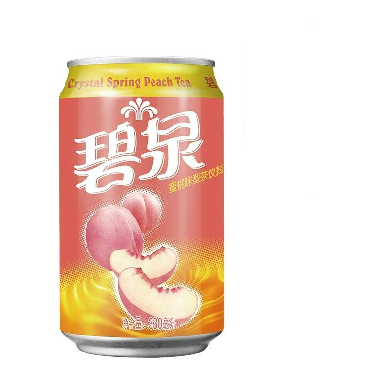 屈·臣氏碧泉蜜桃茶饮料 330ml*24罐 清爽地道港式茶饮料茶味浓郁果味