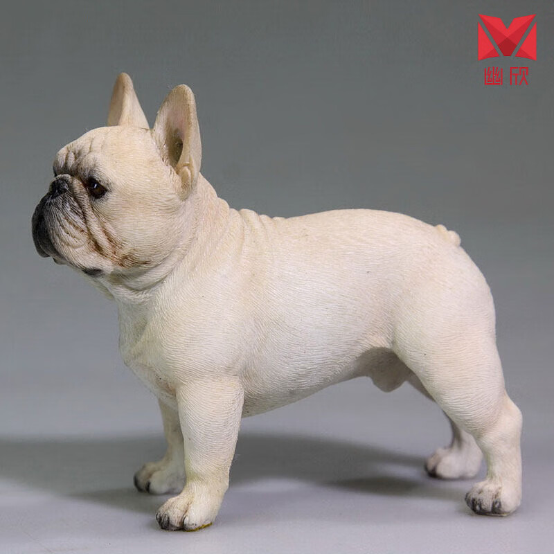 法国斗牛犬模型仿真可爱狗狗家居装饰摆件系宠物 mrz站姿小法斗001