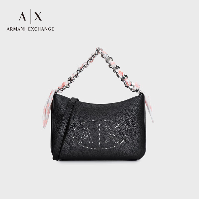 阿玛尼armani exchange【礼物】ax女士单肩斜跨手提链条包
