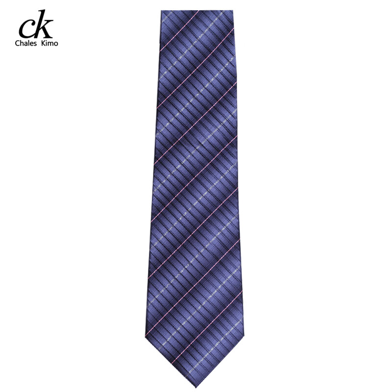 CHALES KIMO领带男10cm宽版正装商务拉链款纯色送父亲加宽超大号免打结婚高档 H196-(宽10cm） 拉链免打款