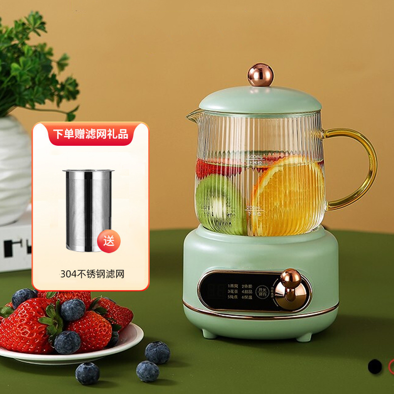 麦卓(make joy) 养生壶迷你小煮茶器办公室家用玻璃养生杯 0.