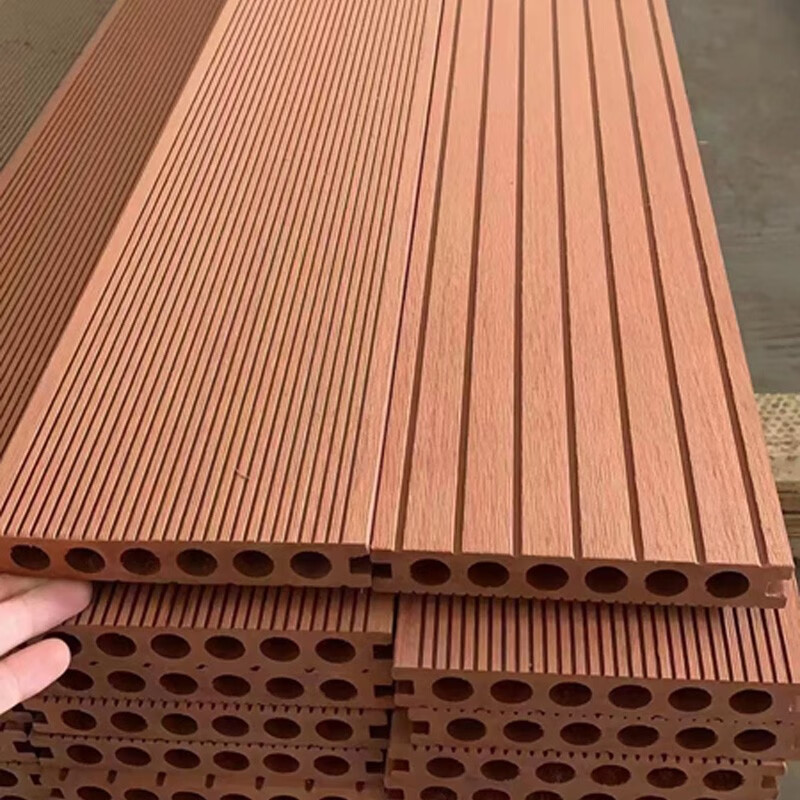 木塑板户外长条塑木地板木塑防腐木地板 露台 庭院 公园 栈道生态木