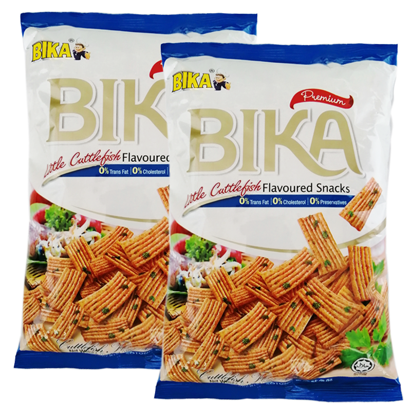 BIKA 薯片袋装零食 70g/袋 马来西亚进口薯片 宿舍小零食 零嘴小吃 (3袋) 香脆鱿鱼酥