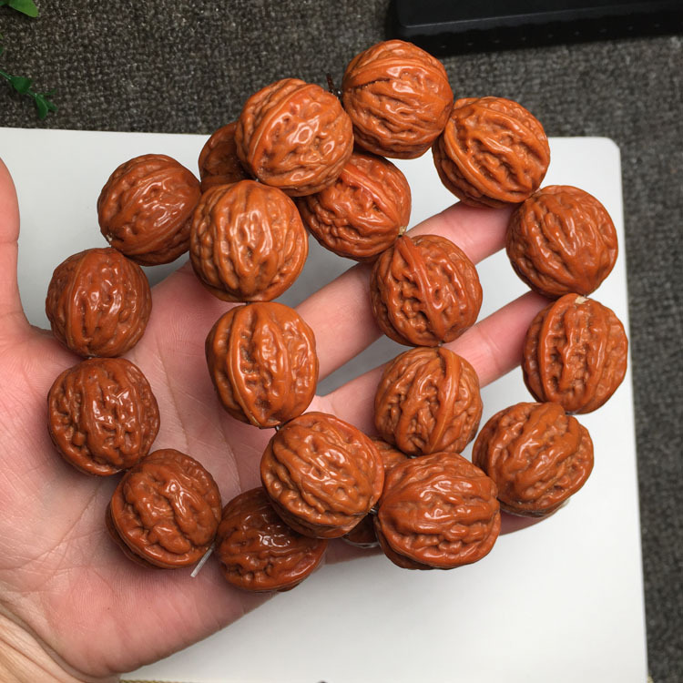 snqp机刷小核桃手串秋子核桃文玩手把件小秋子核桃手链 秋子核桃手链