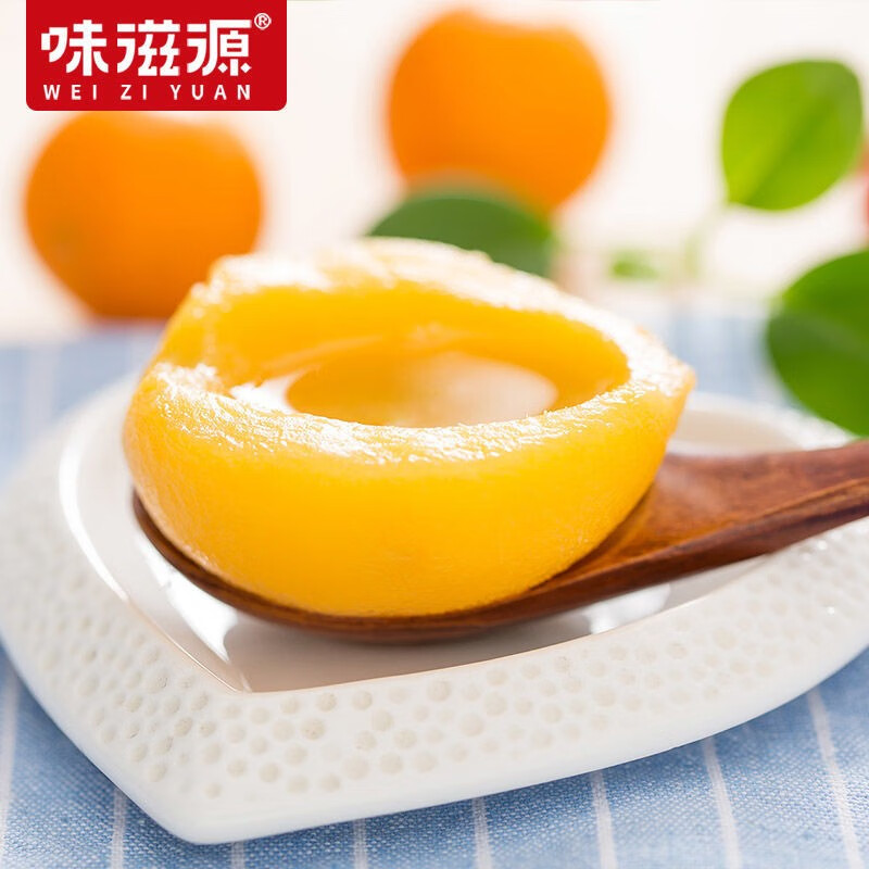 味滋源休闲零食小吃组合 宅家出游特产小吃 饱腹代餐 黄桃罐头425g 2件