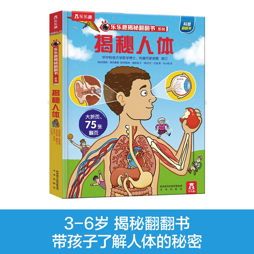 3-6岁乐乐趣揭秘翻翻书热销系列（全16册）揭秘汽车/海洋/太空/恐龙/人体少儿科普书 好玩又有趣详情图