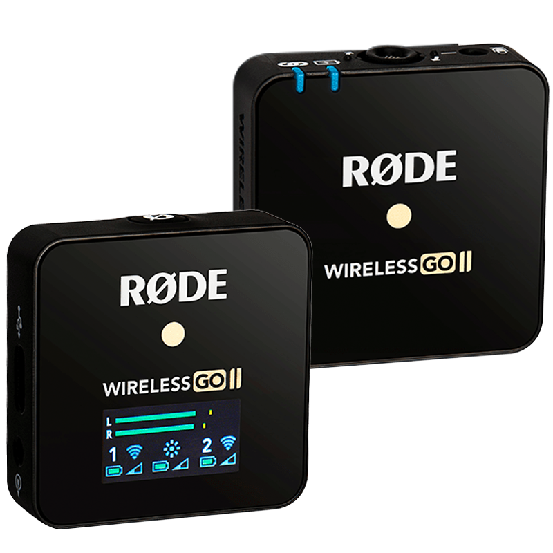 RODE 罗德  Wireless GO II Single 无线麦克风一拖一直播录音采访视频VLOG相机手机收音话筒+苹果线套装100039367188