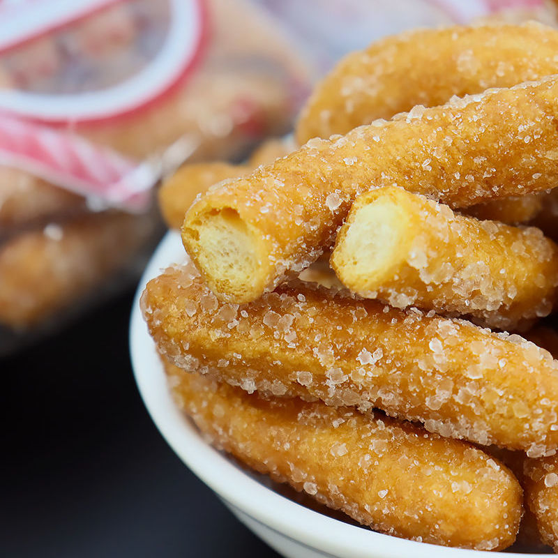 有仁堂老式江米条酥脆油炸糯米酥条成人零食小吃葱花兰花根麻花代餐