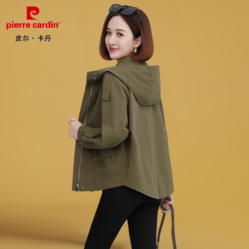 皮尔卡丹22年新款风衣女高档秋装小个子外套短款女式韩版春秋女装减龄