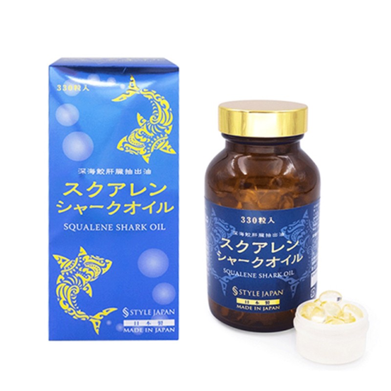 【jd快递】日本直邮style japan 富山角鲨烯鱼肝油鱼油330粒儿童