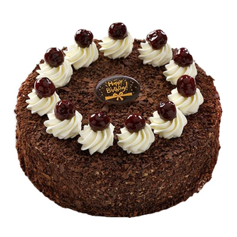 芙瑞多 生日蛋糕同城配送巧克力水果奶油蛋糕预定 黑森林蛋糕 14寸