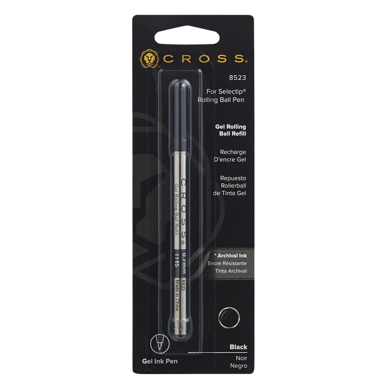 高仕CROSS 钢笔/宝珠笔配件 吸墨器、墨囊、墨水 宝珠笔芯 礼品袋 常规宝珠笔芯 黑色8523